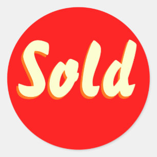 Sold Stickers