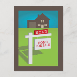 Sold! We bought a house! Postcard