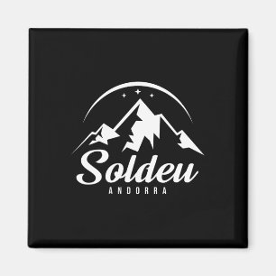 Soldeu Andorra Ski Resort Skiing Snowboarding Magnet