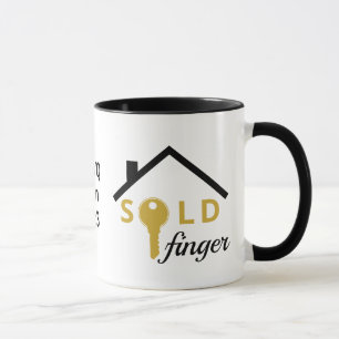 SOLDFINGER Fun Real Estate Agent Realtor Mug