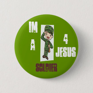 Soldier 4 Jesus 6 Cm Round Badge