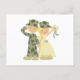 Soldier and Bride Wedding Response Cards