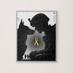 Soldier and Dog: Deep Connection, Friendship Jigsaw Puzzle