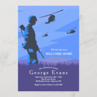 Soldier and Helicopter Military Welcome Home