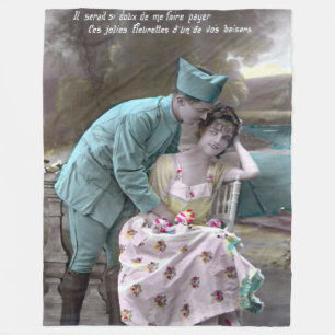Soldier and Lover Fleece Blanket
