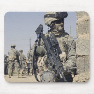 Soldier armed with a MK-48 Mouse Mat