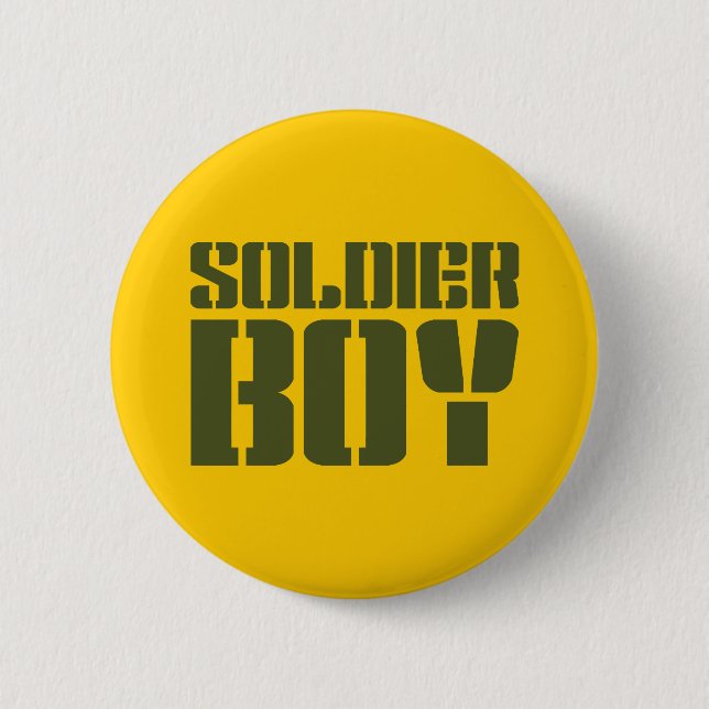 SOLDIER BOY 6 CM ROUND BADGE (Front)