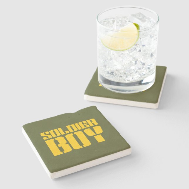 SOLDIER BOY STONE COASTER (Side)