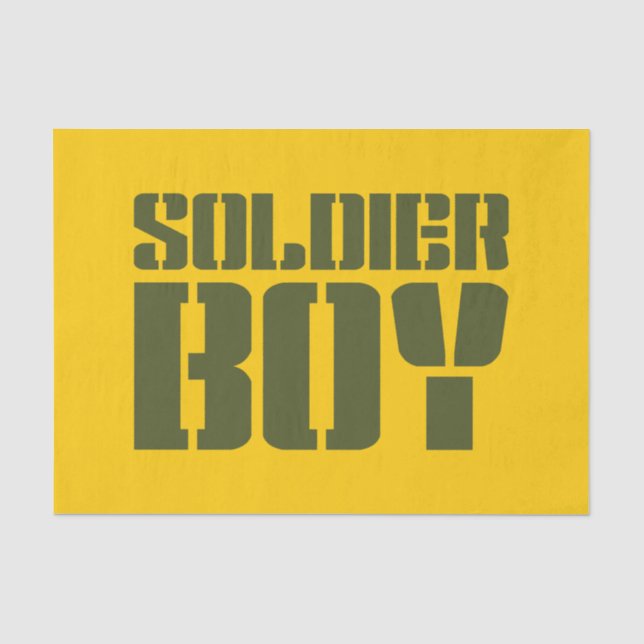SOLDIER BOY TISSUE PAPER (Front)