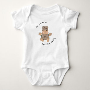 Soldier daddy baby bodysuit