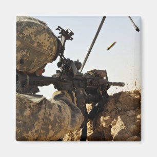 soldier engages enemy forces magnet