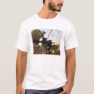 soldier engages enemy forces T-Shirt