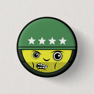 Soldier Face 3 Cm Round Badge