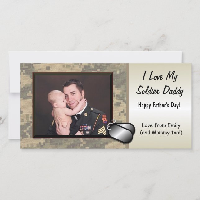 Soldier Fathers Day Customisable (Front)