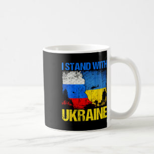 Soldier Flag Support I Stand With Ukraine Russian Coffee Mug