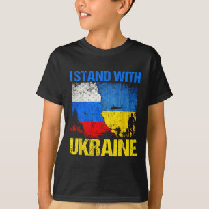 Soldier Flag Support I Stand With Ukraine Russian T-Shirt