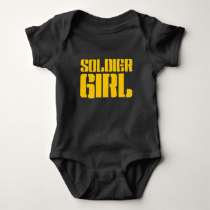 SOLDIER GIRL BABY BODYSUIT