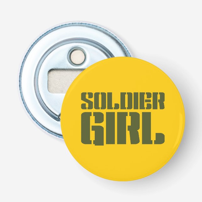SOLDIER GIRL BOTTLE OPENER (Front)