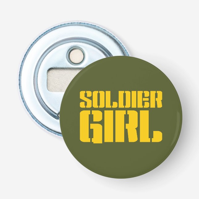 SOLDIER GIRL BOTTLE OPENER (Front)