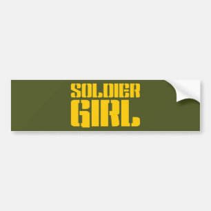 SOLDIER GIRL BUMPER STICKER