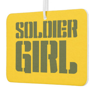 SOLDIER GIRL CAR AIR FRESHENER