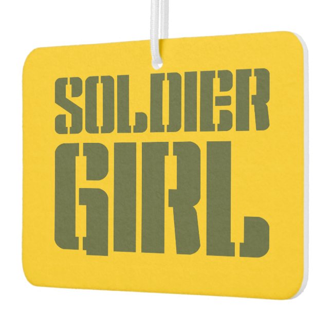 SOLDIER GIRL CAR AIR FRESHENER (Left)