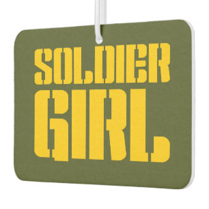 SOLDIER GIRL CAR AIR FRESHENER