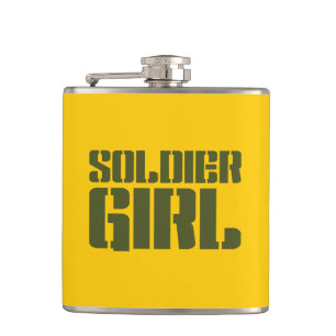 SOLDIER GIRL HIP FLASK