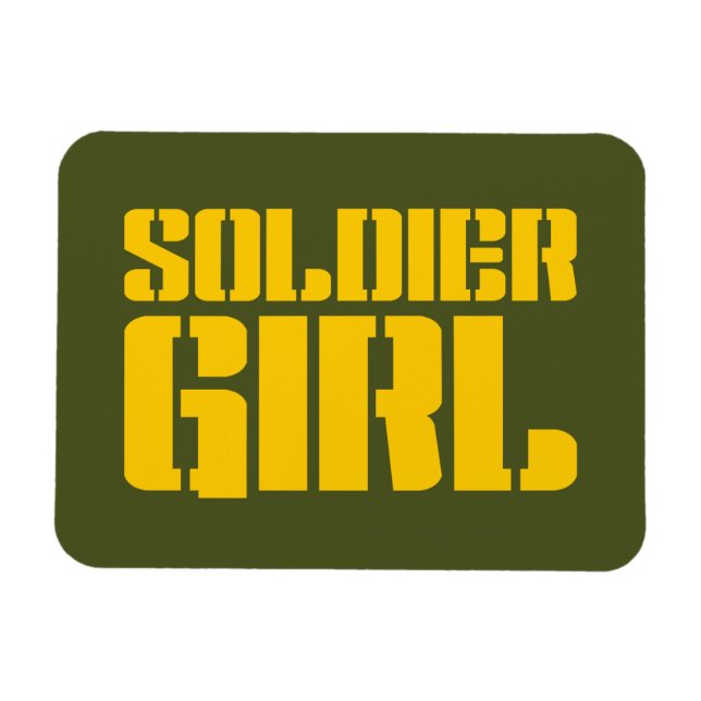 SOLDIER GIRL MAGNET (Horizontal)