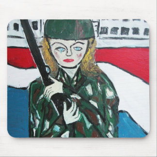 Soldier Girl Mouse Mat