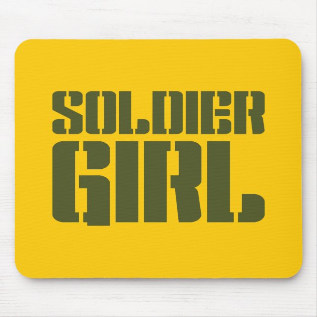 SOLDIER GIRL MOUSE MAT (Front)