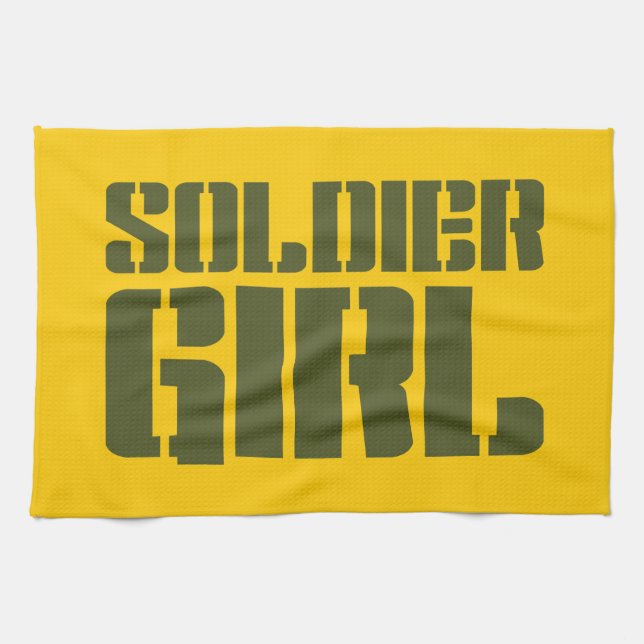 SOLDIER GIRL TEA TOWEL (Horizontal)