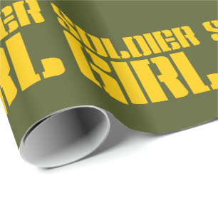 SOLDIER GIRL WRAPPING PAPER
