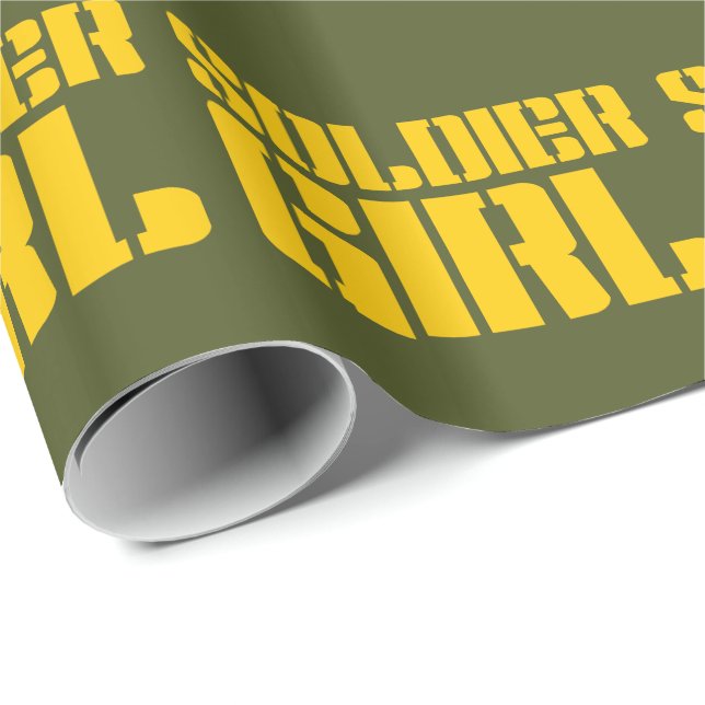 SOLDIER GIRL WRAPPING PAPER (Roll Corner)