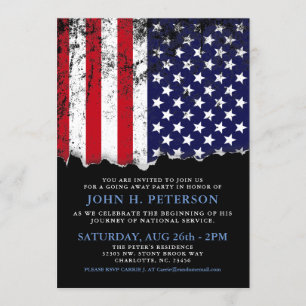 Soldier Going Away Party Announcement   Invite