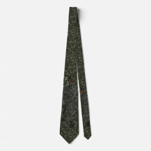 Soldier in camouflage tie