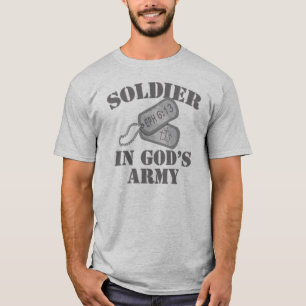 Soldier in God's Army Dogtags T-Shirt