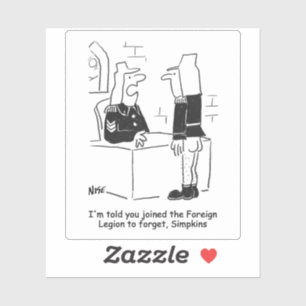 Soldier in the French Foreign Legion Cartoon