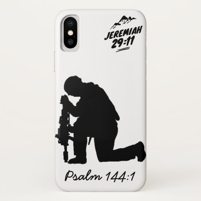 Soldier  iPhone X Case (Back)