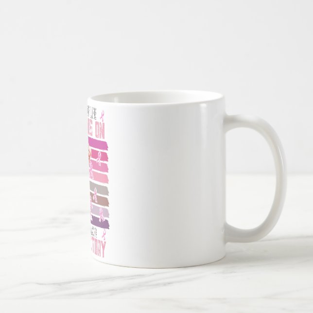 Soldier Life Valour Victory Survivor Breast Cancer Coffee Mug (Right)