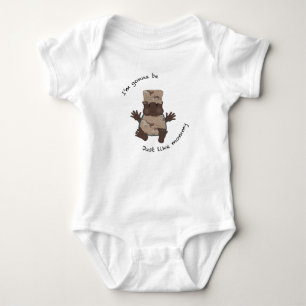 Soldier mummy baby bodysuit
