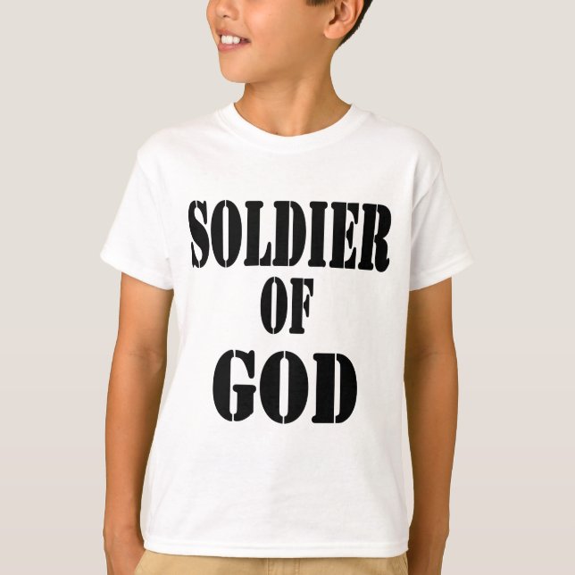 Soldier of God 5 Noir T-Shirt (Front)