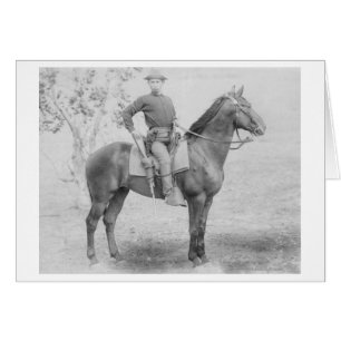 Soldier on His Horse in South Dakota Photograph