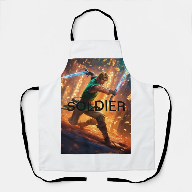 Soldier Print Apron - A Perfect Gift  (Front)