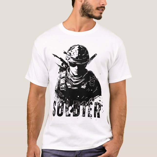 Soldier Print T-Shirt (Front)
