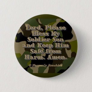 Soldier Son Prayer 6 Cm Round Badge