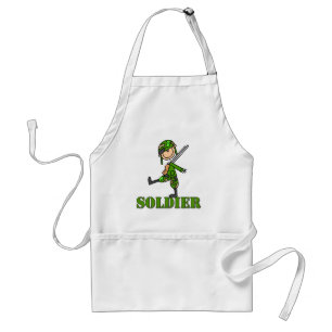 Soldier Stick Figure Standard Apron