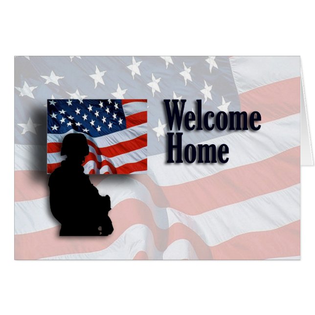 Soldier Welcome Home Card (Front Horizontal)