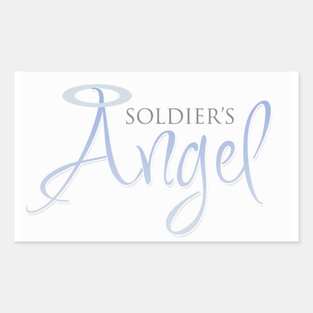 Soldier's Angel Rectangular Sticker (Front)