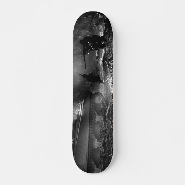 Soldiers at Bougainville (Solomon Islands) 1944 Skateboard (Front)